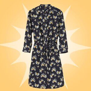 Banana Republic Long Sleeve Floral Print Shirt Dress